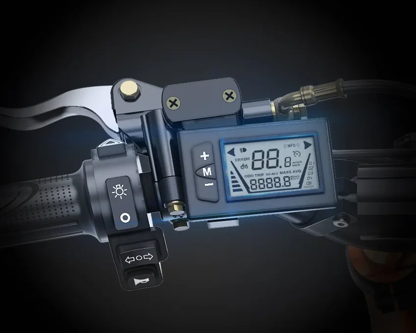 Handlebar display illustration